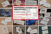 20 Professional Business Card Pack, a Business Card Template by DesignGenix (Thumbnail 2 of 3)