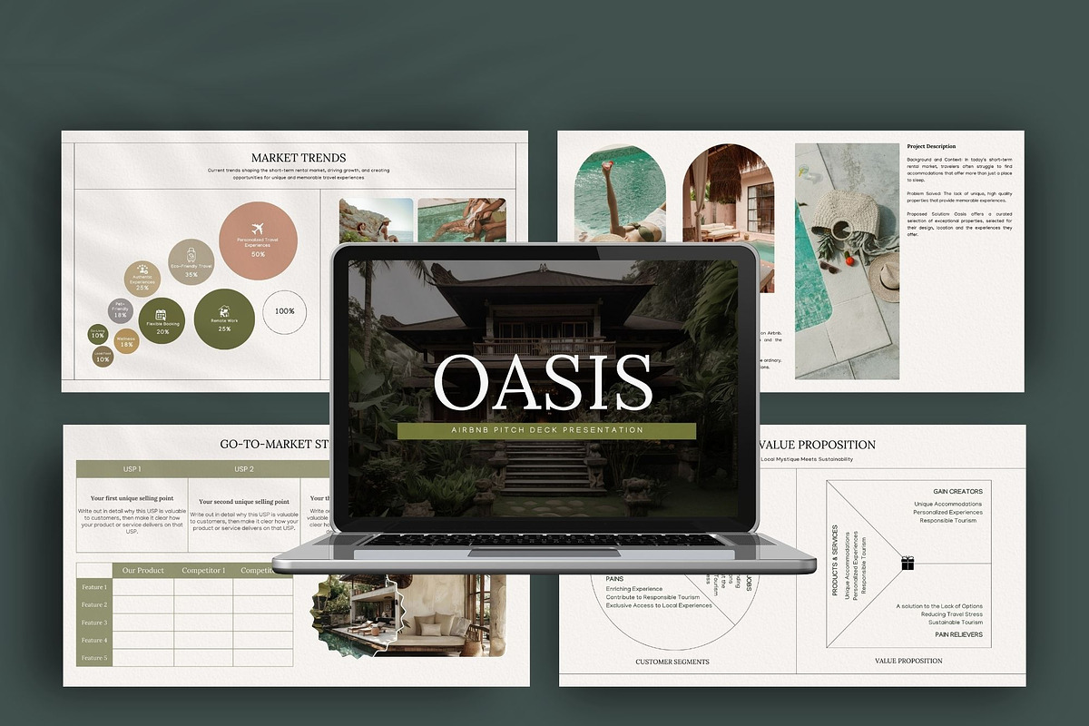 Airbnb Pitch Deck | Canva Template, a Presentation Template by Bonita Digital Design (Photo 2 of 6)