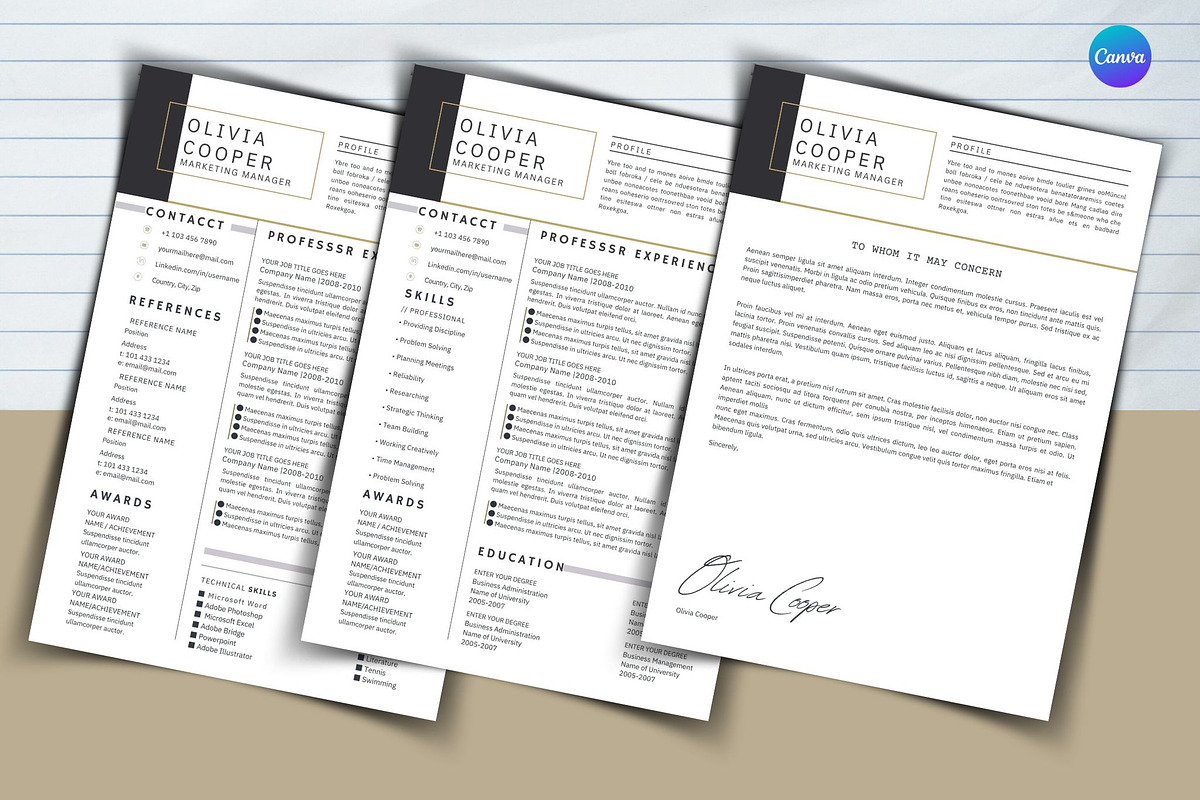 Minimal Resume, a Templates & Theme by iloveTemplate (Photo 3 of 6)
