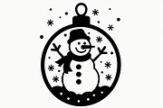 Christmas Ornament Laser Cut Bundle, a Graphic by Creativeshirt (Thumbnail 5 of 16)