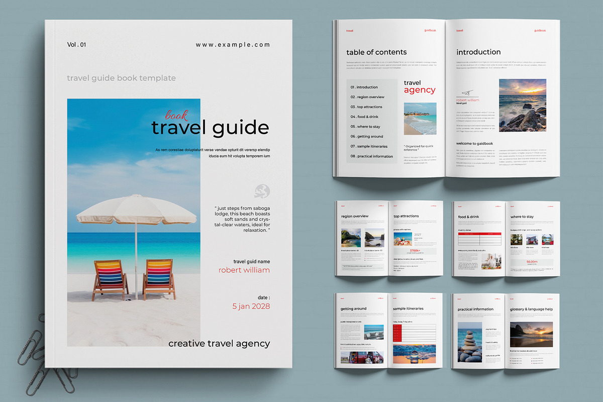 Modern Adventure Travel Guide Book, a Brochure Template by MightyDesign (Photo 1 of 6)
