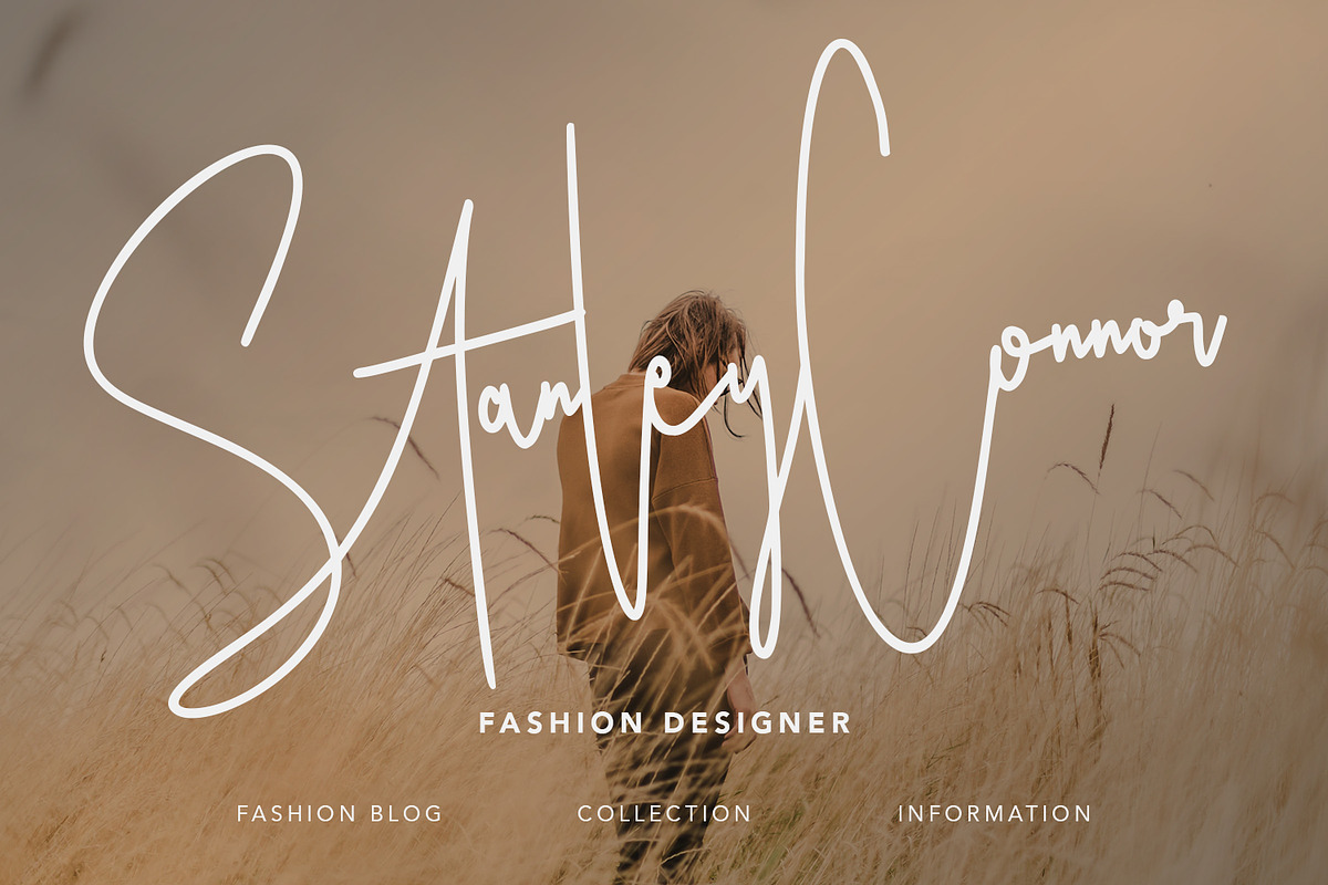 Ameriondela Luxury Classy Font, a Script Font by Maulana Creative (Photo 11 of 11)