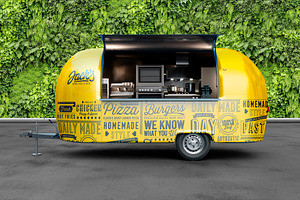 Bundle. Food Trucks. PSD MOCKUPS.