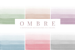 Ombre - Watercolor Backgrounds