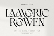Lamoric Rowen Font, a Serif Font by HansCo Studio (Thumbnail 1 of 10)