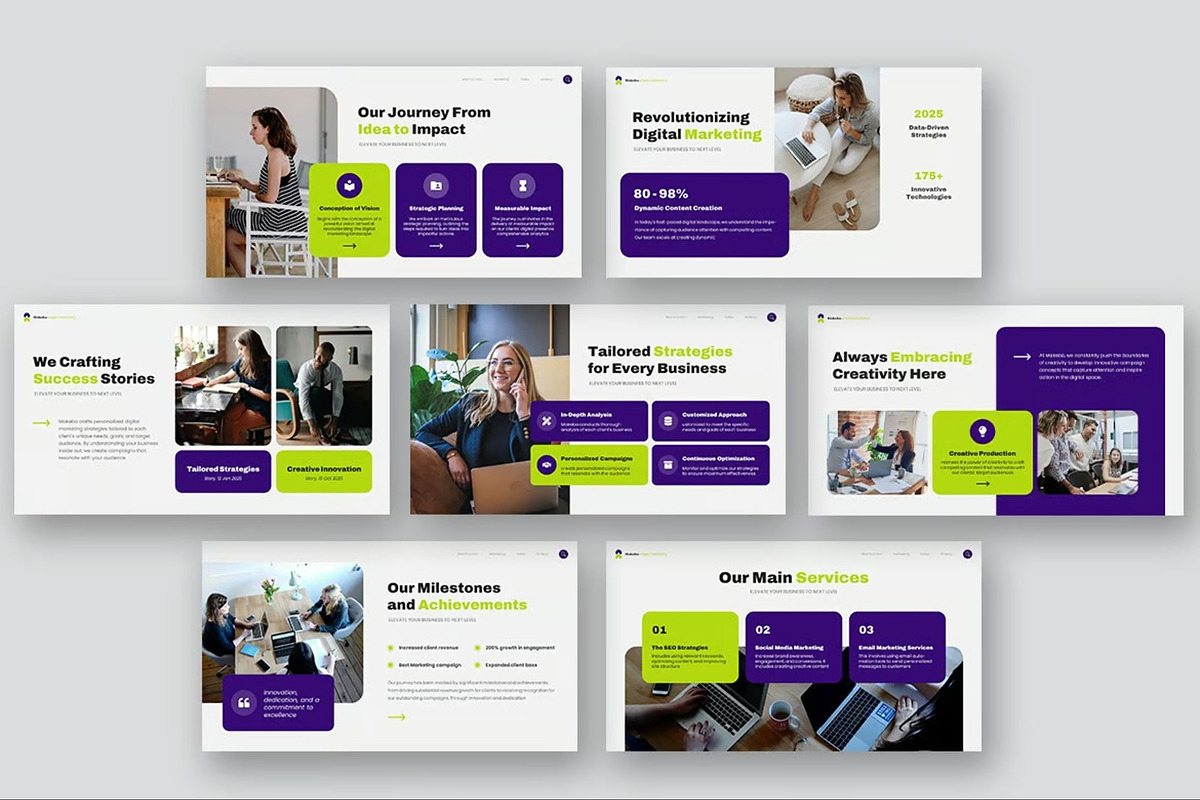Digital Marketing Powerpoint, a Presentation Template by Fit-tee (Photo 6 of 10)