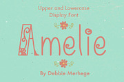 Amelie Hand Drawn Display Font, a Font by Deb M Illustrates (Thumbnail 1 of 5)