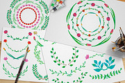 Watercolor Art & Pattern Brushes, a Brush Add-On by Olya Creative (Thumbnail 5 of 9)