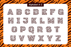 Bengal Tiger Decorative Font