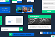 Cyanoflat - PSD Vector UI Elements, a Templates & Theme by Bilal Khettab (Thumbnail 1 of 5)
