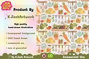 Vintage Garden Pantry Seamless, a Background Graphic by K.JackArtwork (Thumbnail 3 of 8)