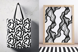 30 Abstract Wavy Patterns