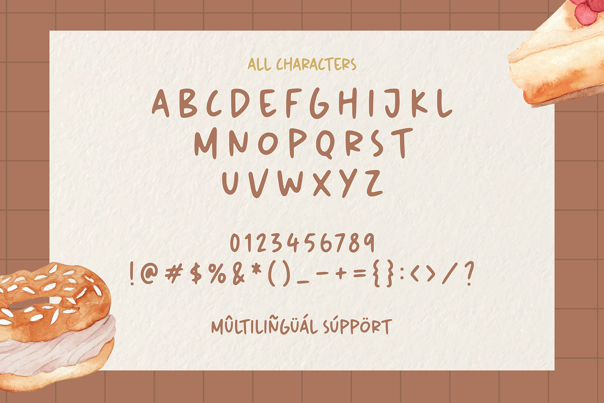 Pastry Paradise - Fun Handwritten, a Handwritten Font by Timurtype (Photo 6 of 7)