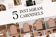 Instagram Carousel Post Boho Canva, a Social Media Template by HerstedHertz (Thumbnail 2 of 10)
