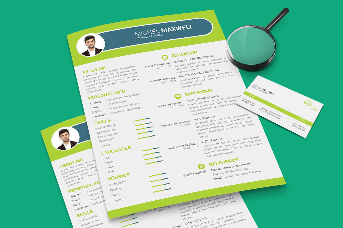Professional Cv Resume, a Resume Template by designvillage (Photo 7 of 12)