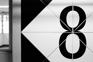 Eight stock photo containing 8 and eight