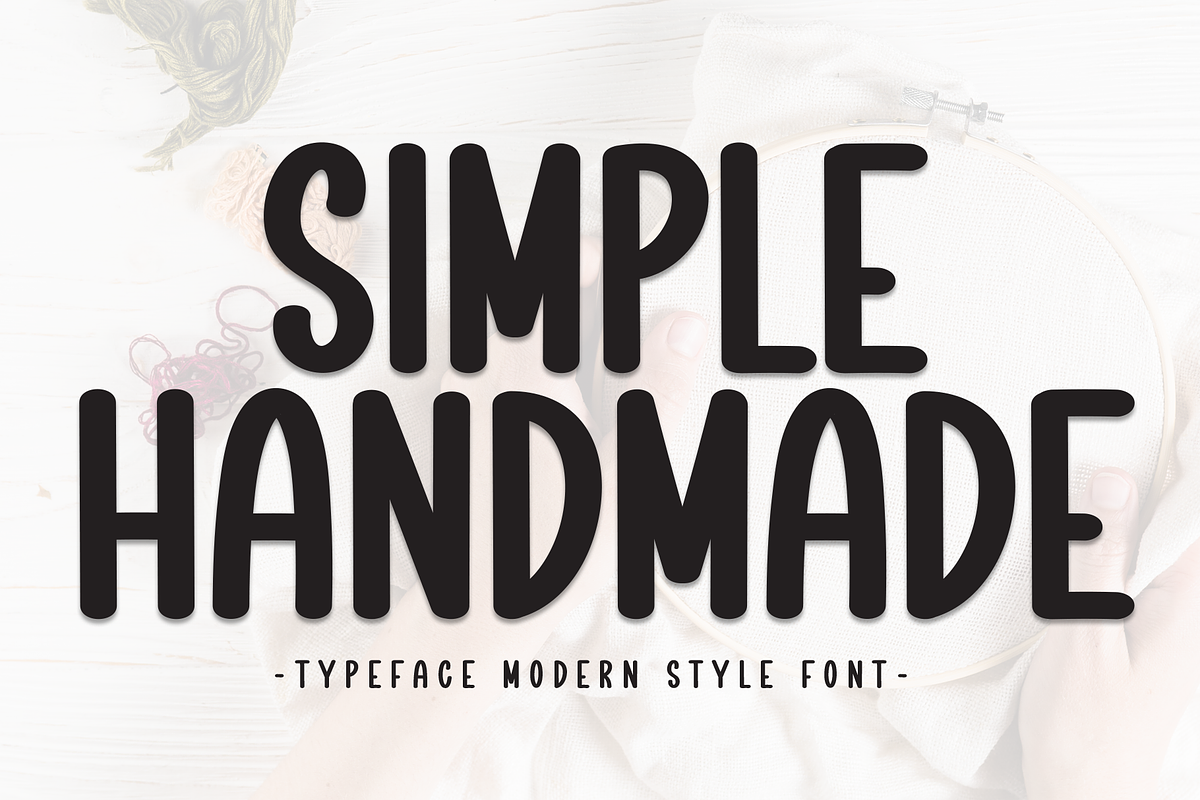 Simple Handmade | Script Font, a Script Font by Scratchones (Photo 1 of 8)