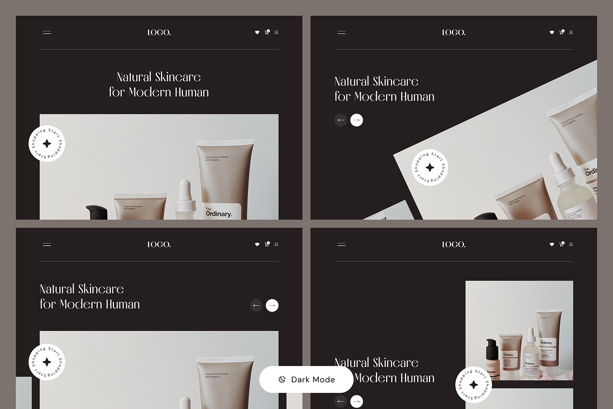 Skincare Website Header Kit, an UI Kit Template by andrisetiawannn (Photo 4 of 5)