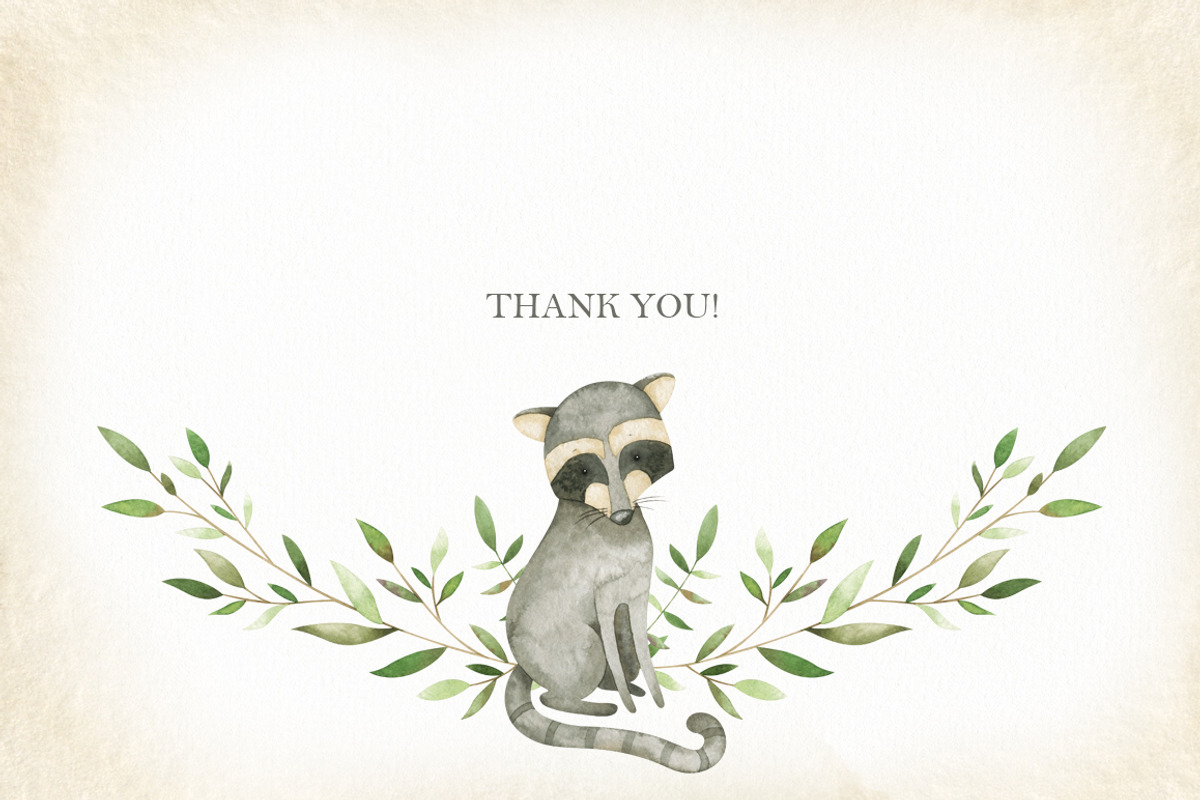 Watercolor woodland animals set, an Animal Illustration by OrangePeafowlArt (Photo 14 of 14)