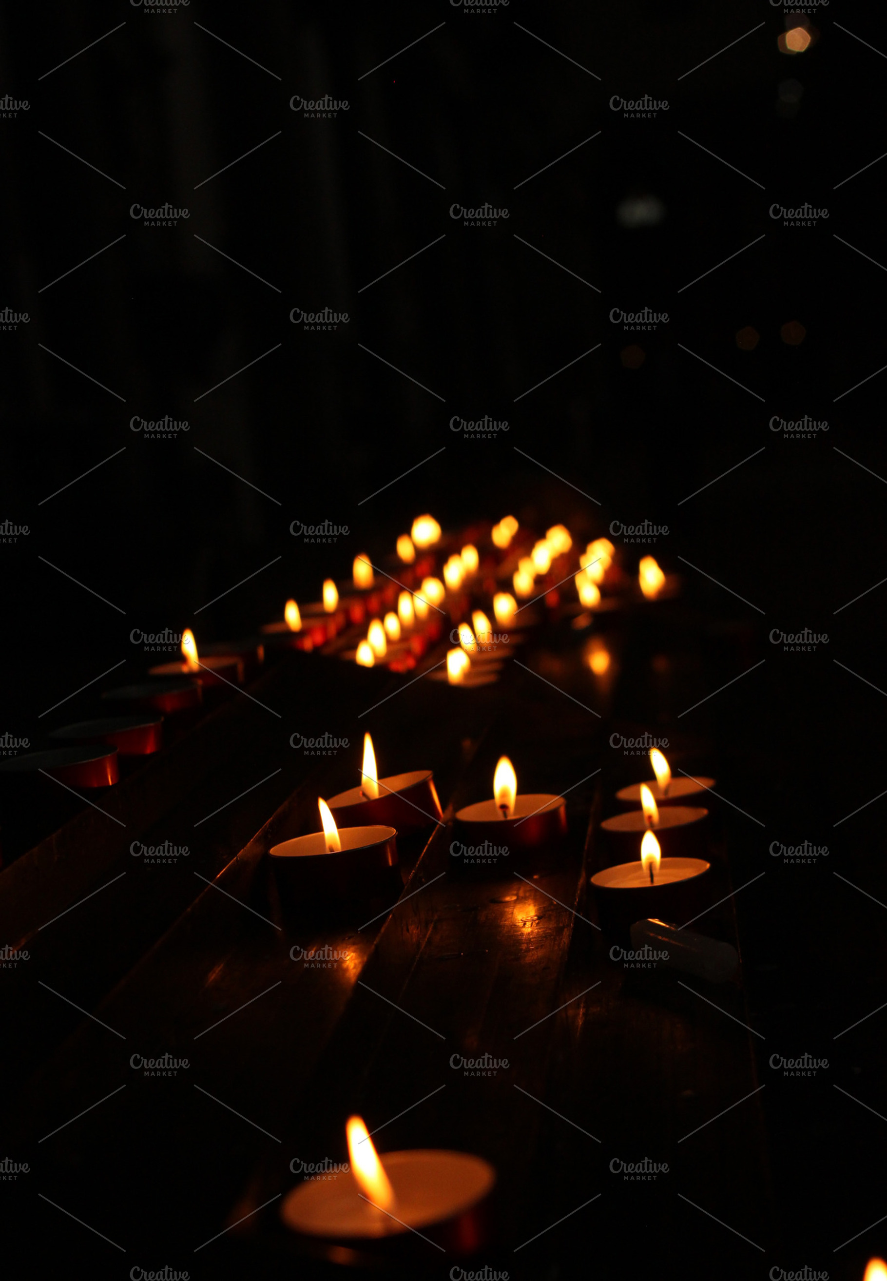 Light a Candle for Me, an Abstract Photo by Bellano Web Studio