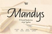 Mandys - Formal Handwritten Typeface, a Handwritten Font by ManuelRosin (Thumbnail 1 of 13)