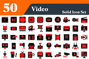 Video Solid Icons Bundle,, a Solid Icon by EllaMaiyaali (Thumbnail 2 of 2)