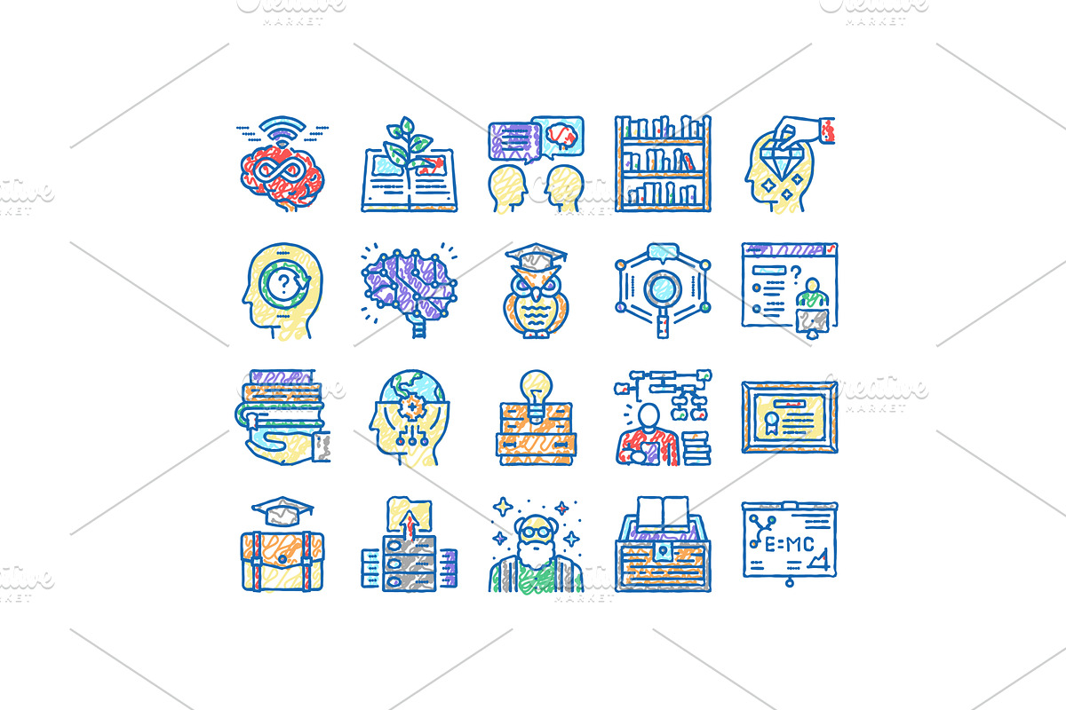 Knowledge And Mind Intelligence, an Object Illustration by pikepicture