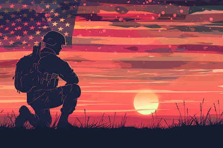 Memorial Day concept for American Fl, a Background Photo by Pixeness