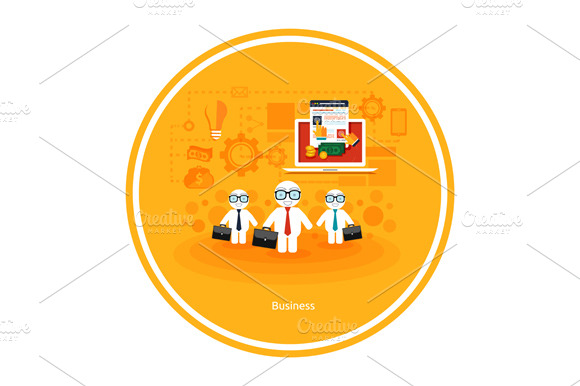 Businessmen With Cases