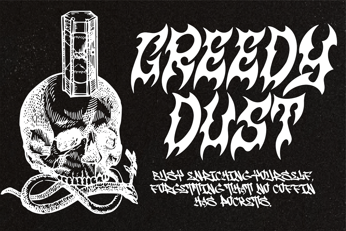 Wyshper Bold Crossover Hardcore Font, a Font by Ronny Studio (Photo 5 of 9)