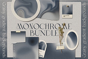 BUNDLE Monochrome Gradient Textures, a Texture Graphic by Oksana Trygub (Thumbnail 1 of 24)