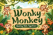 Wonky Monkey - Playfully Quirky Font
