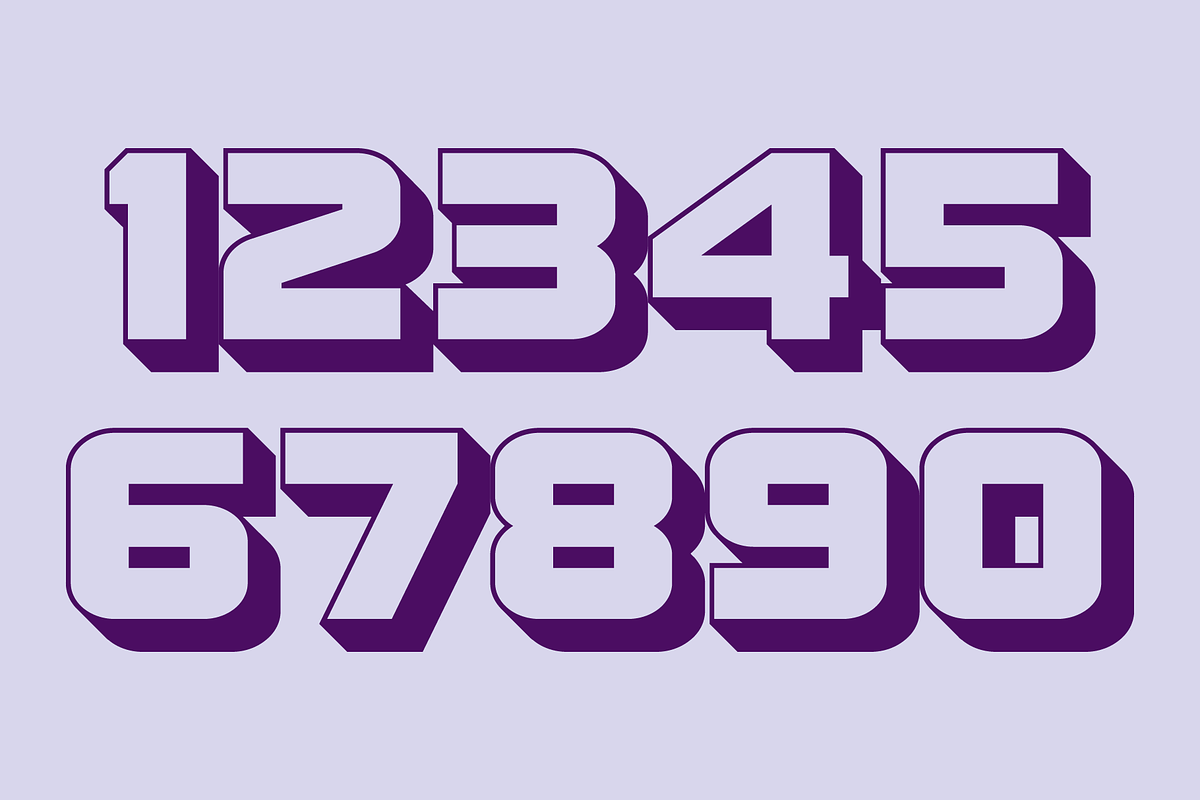 Display Digits Ten Font, a Font by GG Design (Photo 5 of 9)
