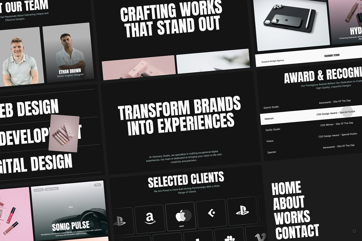 Visionary- Agency Framer Template, an UI Kit Template by rizal_yustriadi (Photo 2 of 16)