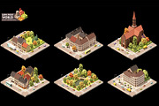 Vector isometric world map elements, an Object Illustration by tele52 (Thumbnail 33 of 39)