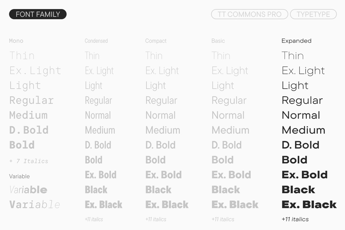 TT Commons Pro Expanded, a Sans Serif Font by TypeType (Photo 4 of 6)