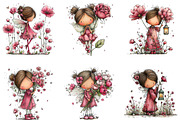 Whimsical Spring Fairy Rose Clipart, an Illustration by CraftArtStudio (Thumbnail 5 of 6)