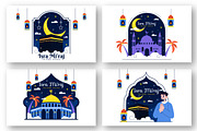 12 Isra Mi'raj Vector Illustration, a Decorative Illustration by denayunebgt (Thumbnail 4 of 4)
