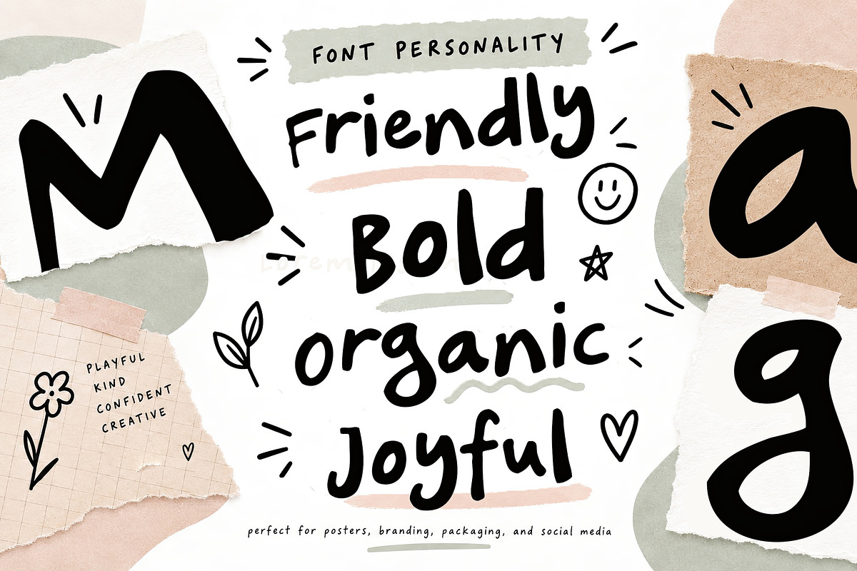 WIGGLUMP - Playful Display Font, a Handwritten Font by Ckybe's Corner (Photo 5 of 9)