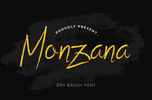 Monzana Brush Hanwritten Font