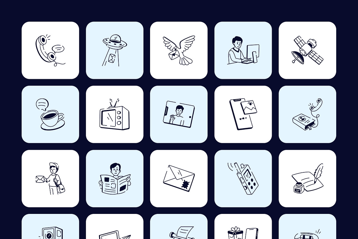 850 Business and Tech Doodle Icons, an Outline Icon by Vectors Market (Photo 15 of 19)