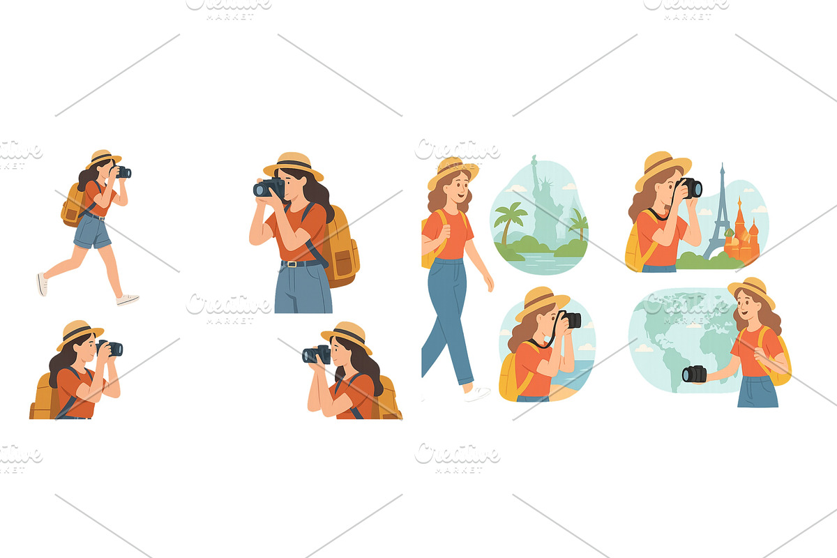 Young woman exploring different, an Illustration by ZinetroN