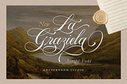 La Graziela - Copperplate Font, a Script Font by Letterhend Studio (Thumbnail 1 of 9)