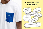 Angry Cats – Hand-Drawn Set, an Illustration by The Layered Art (Thumbnail 2 of 6)