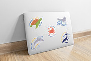 Eco stickers with texts pack, an Animal Illustration by Sabina_Ava (Thumbnail 2 of 7)