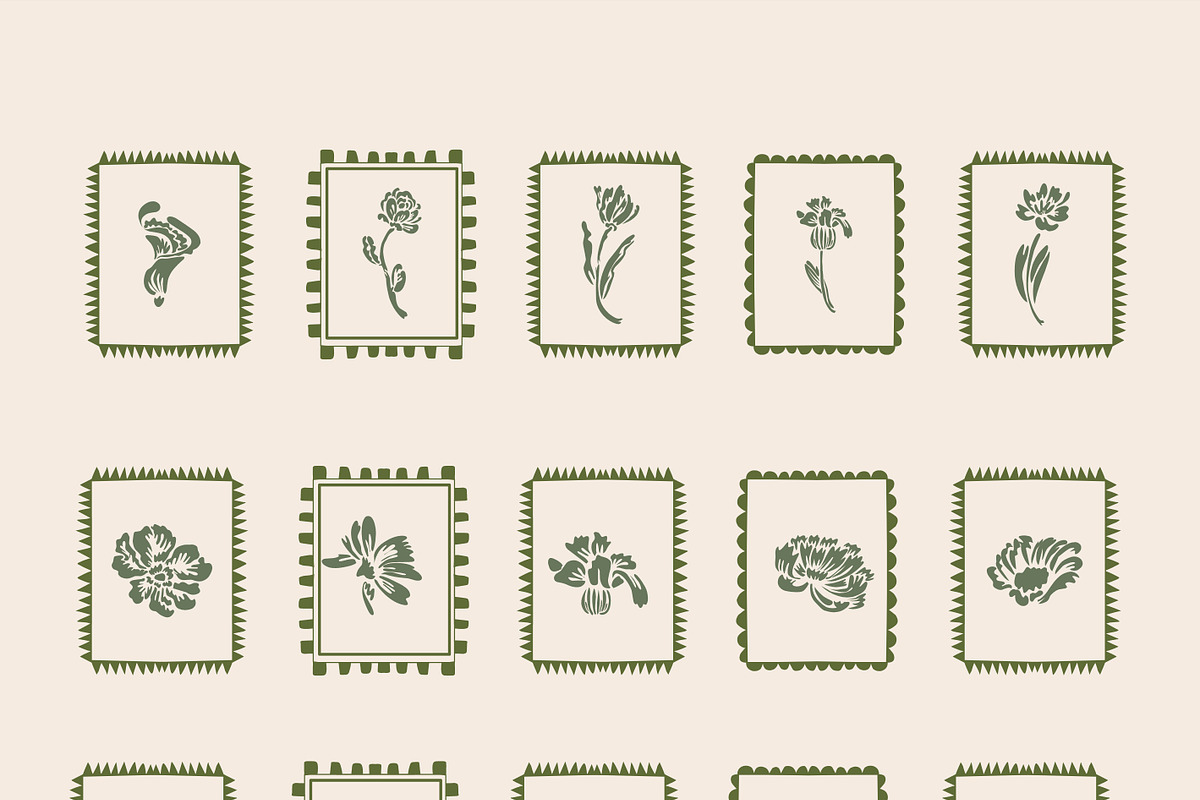 Flower SVG PNG Clipart Pattern, a Decorative Illustration by Anada Arty (Photo 2 of 5)