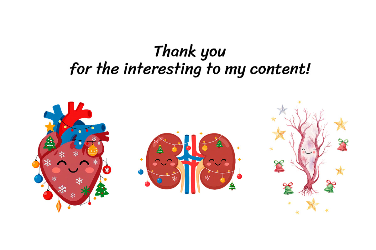 Christmas Anatomy Clipart Bundle, a Seasonal Illustration by InkyQueenArt (Photo 5 of 6)