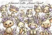 Whimsical Easter Animal Clipart, an Illustration by designcity5 (Thumbnail 1 of 5)