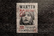 Urban Grunge Wanted Poster Template, an Advertising Mockup by Giallo (Thumbnail 1 of 17)