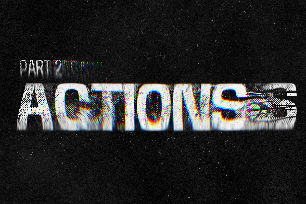Distorted Text Effect Templates, a Background Graphic by Inartflow (Photo 13 of 23)